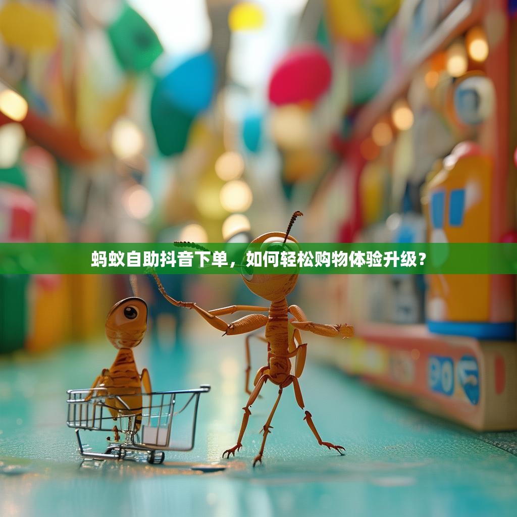 蚂蚁自助抖音下单，如何轻松购物体验升级？