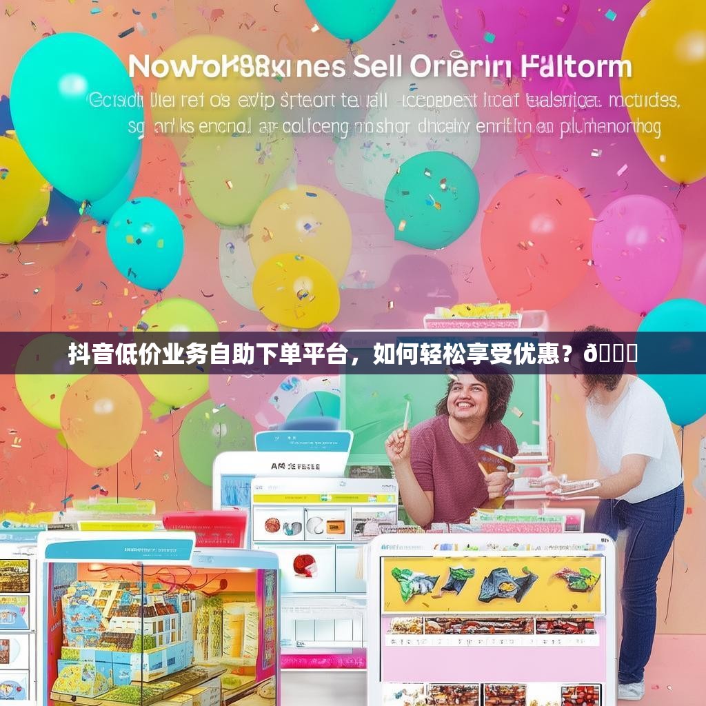 抖音低价业务自助下单平台，如何轻松享受优惠？🎉