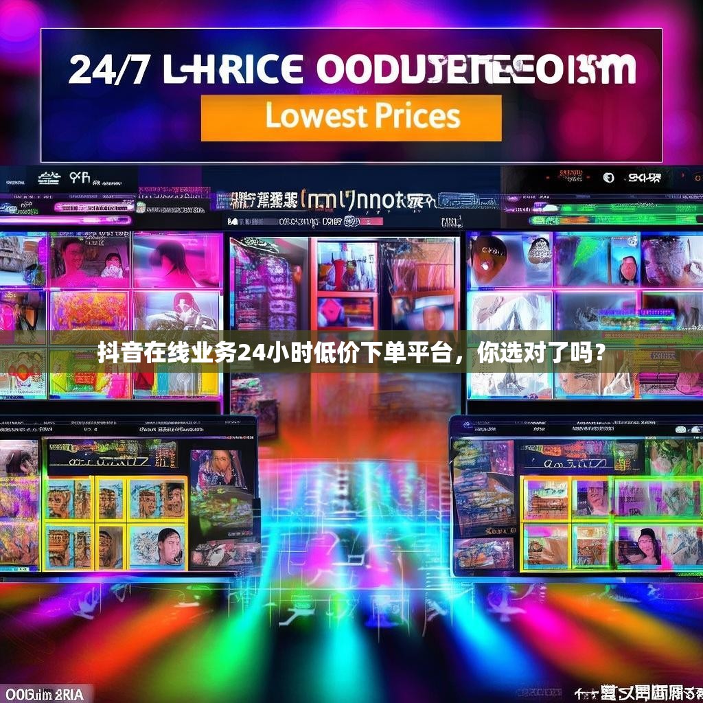 抖音在线业务24小时低价下单平台，你选对了吗？