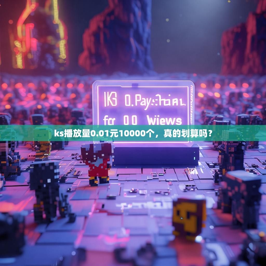 ks播放量0.01元10000个，真的划算吗？