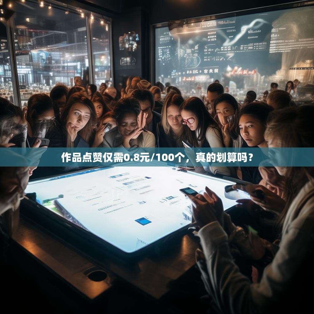 作品点赞仅需0.8元/100个，真的划算吗？