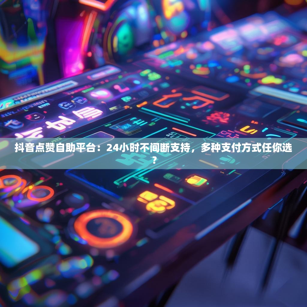 抖音点赞自助平台：24小时不间断支持，多种支付方式任你选？