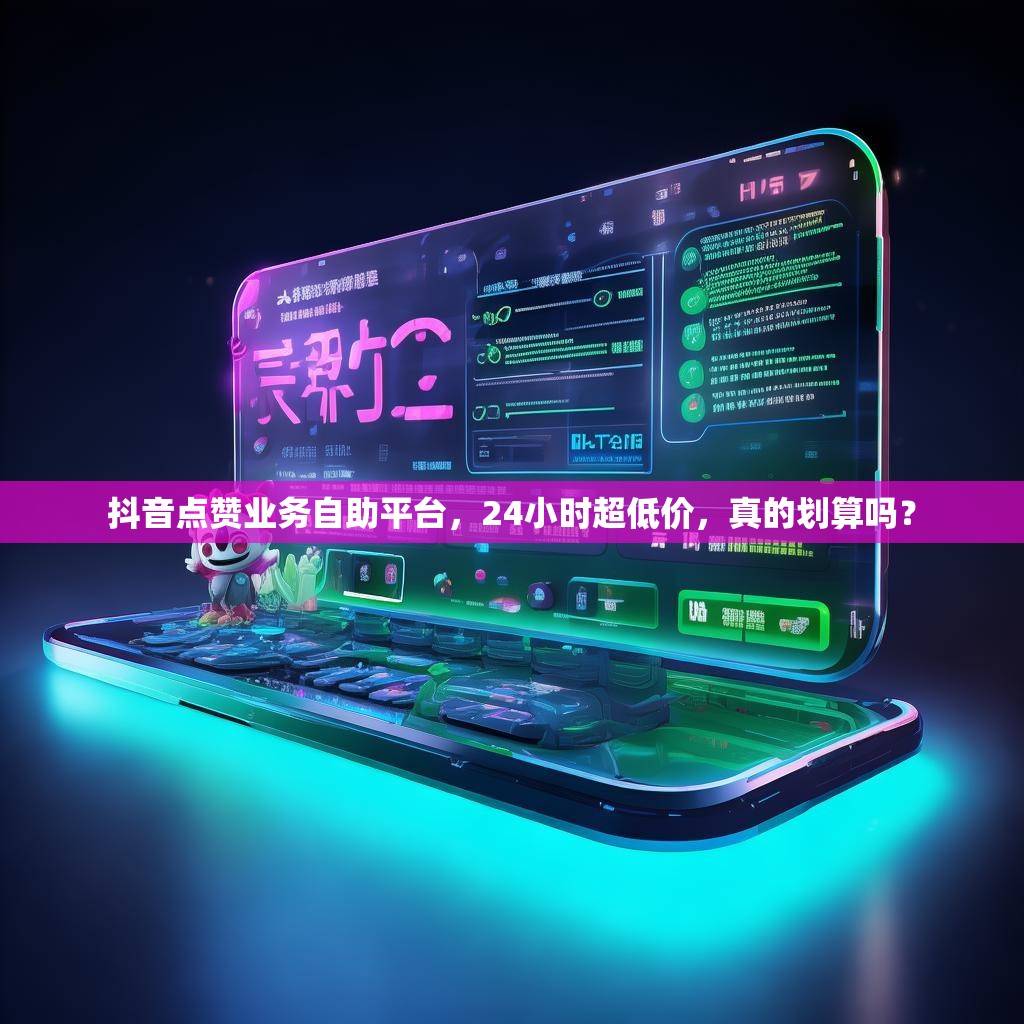 抖音点赞业务自助平台，24小时超低价，真的划算吗？