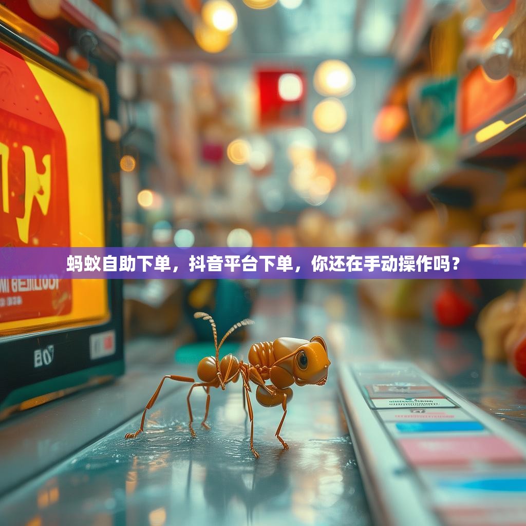 蚂蚁自助下单，抖音平台下单，你还在手动操作吗？