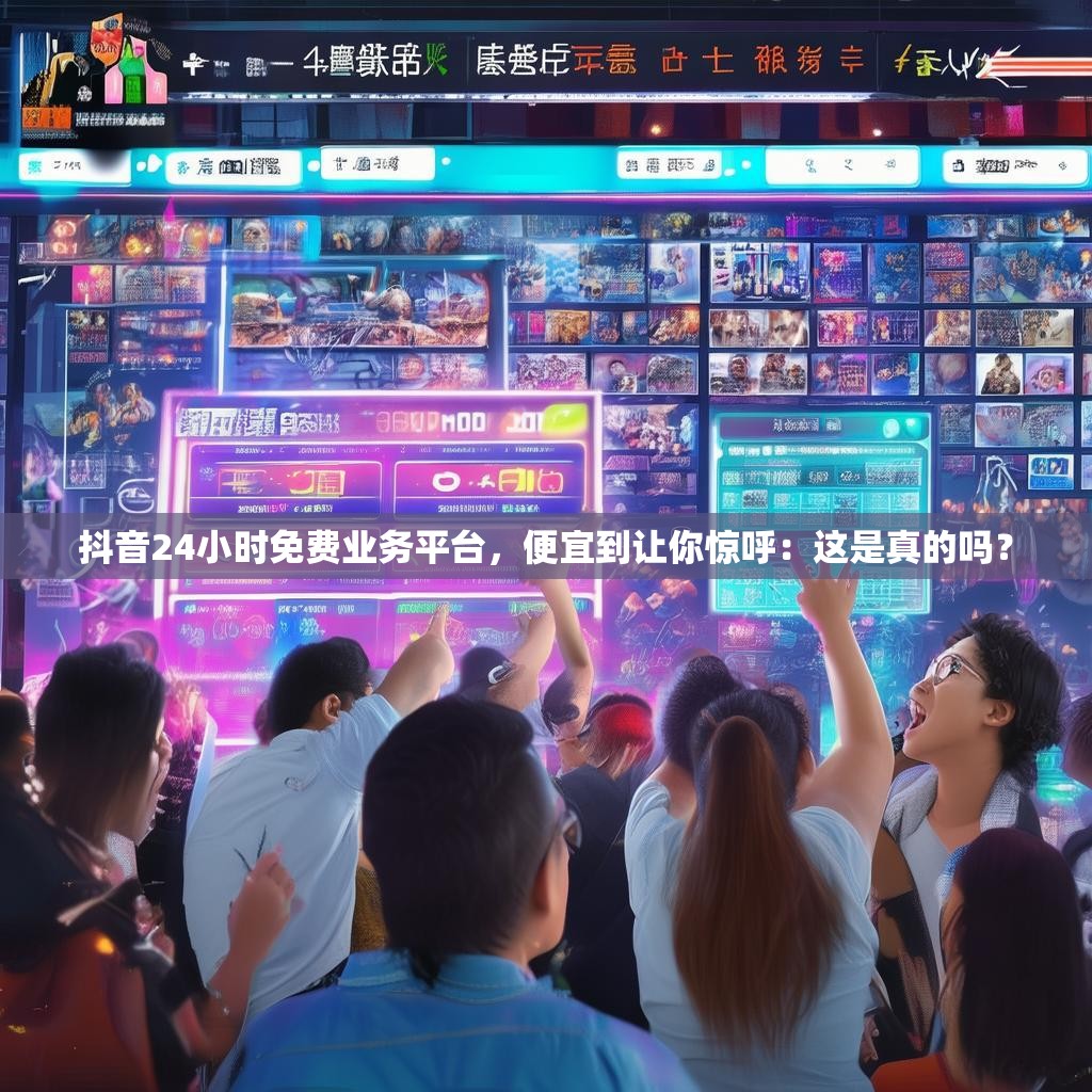 抖音24小时免费业务平台，便宜到让你惊呼：这是真的吗？