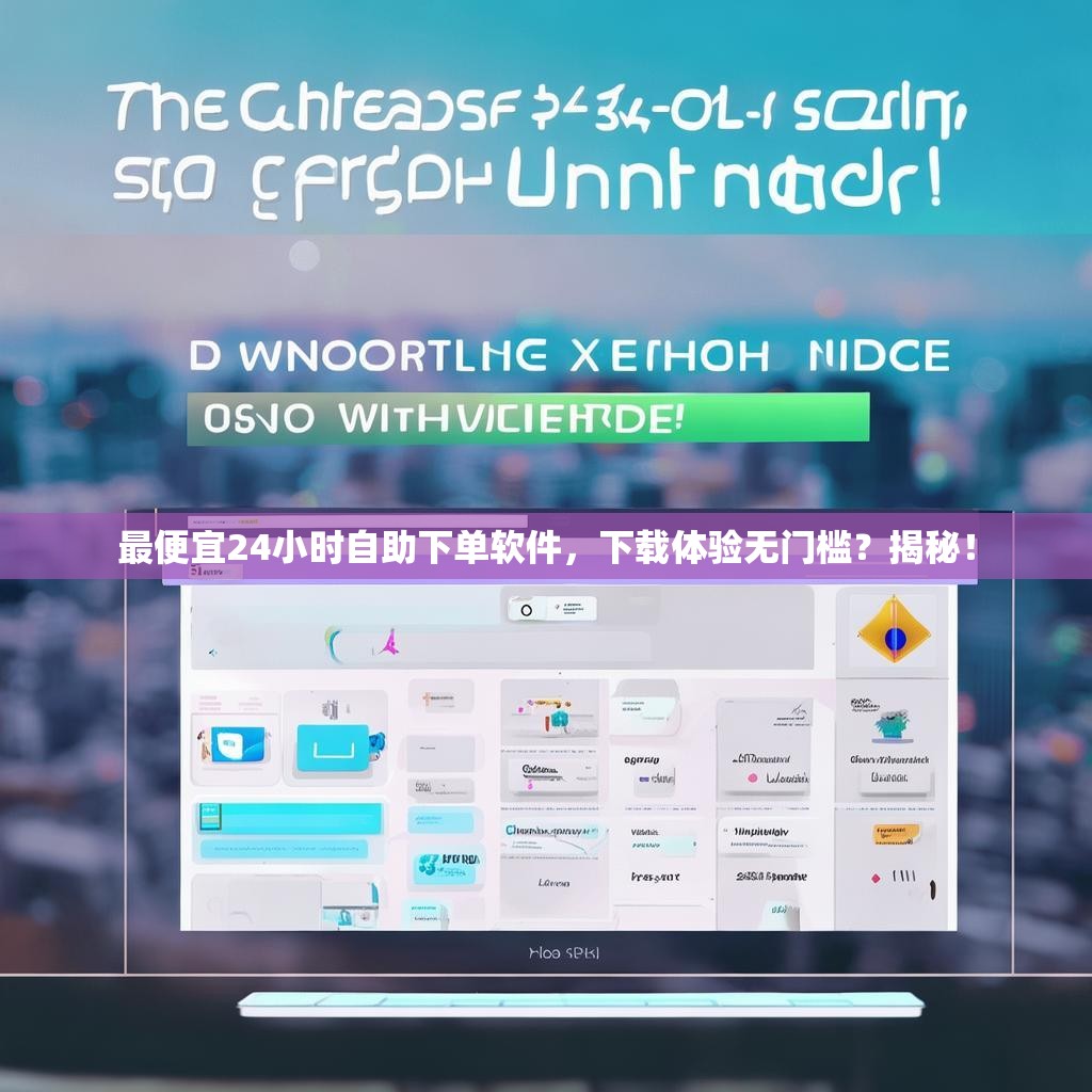 最便宜24小时自助下单软件，下载体验无门槛？揭秘！