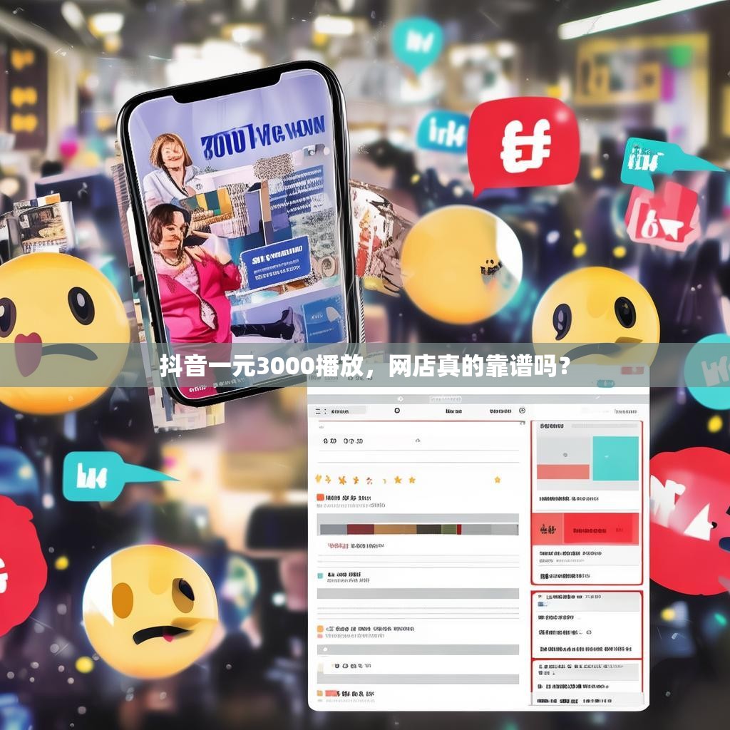 抖音一元3000播放，网店真的靠谱吗？