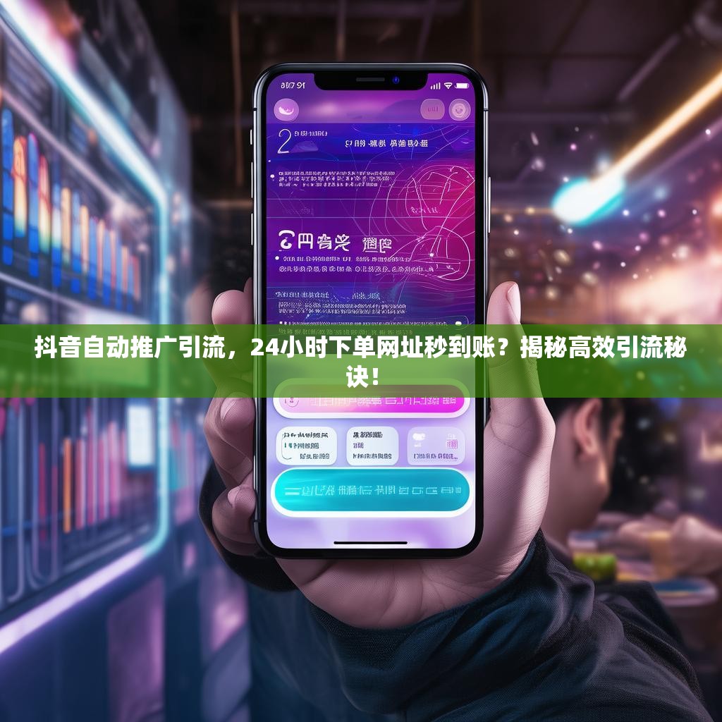 抖音自动推广引流，24小时下单网址秒到账？揭秘高效引流秘诀！