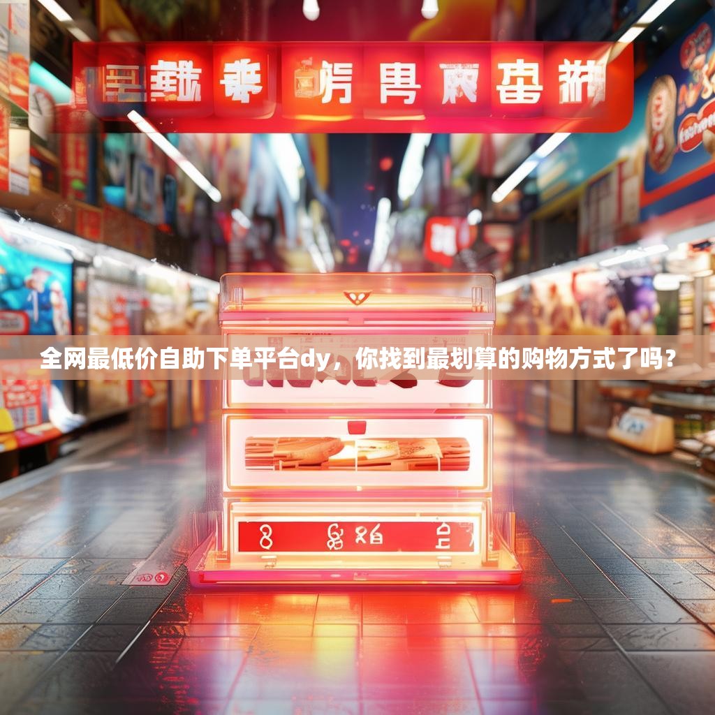 全网最低价自助下单平台dy，你找到最划算的购物方式了吗？