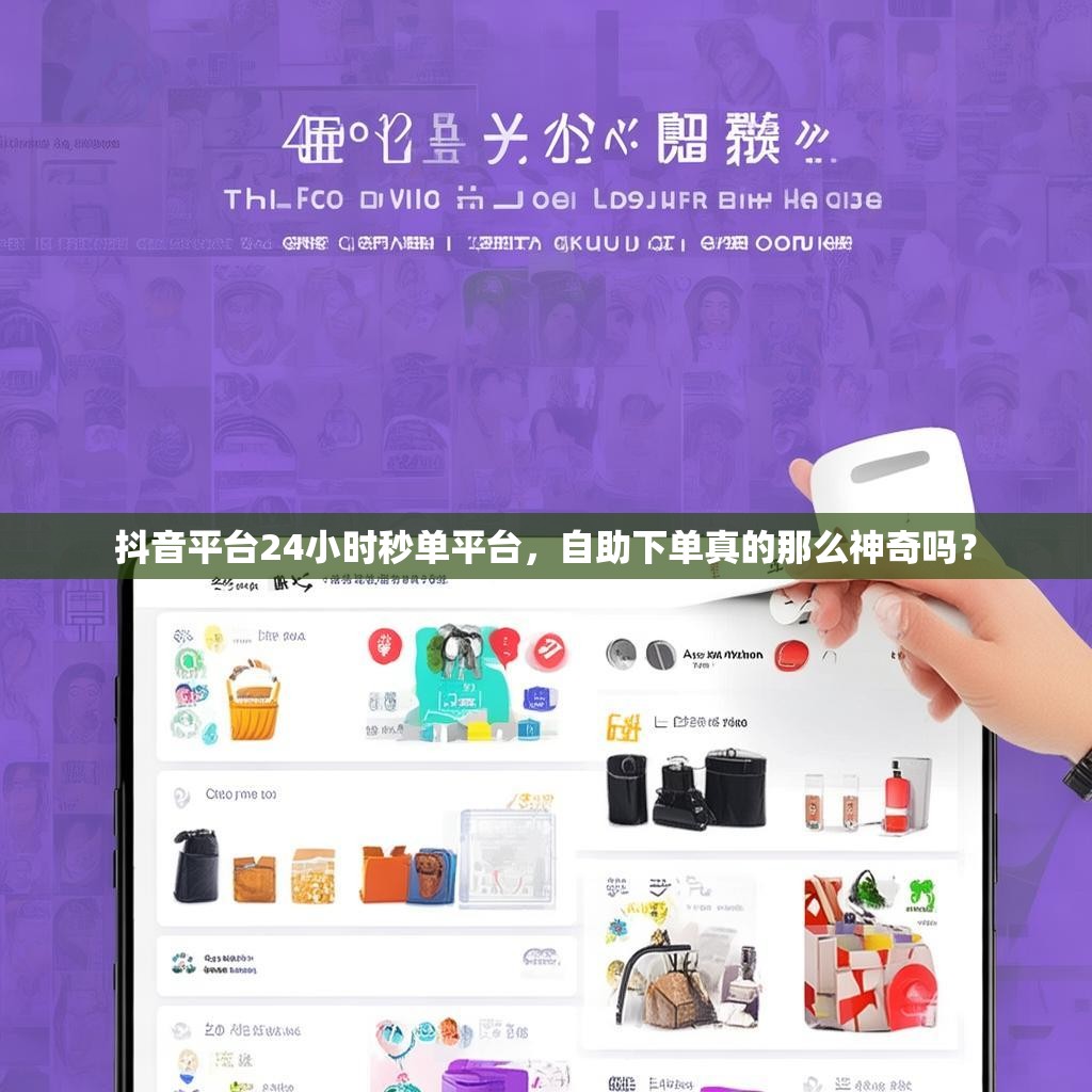 抖音平台24小时秒单平台，自助下单真的那么神奇吗？