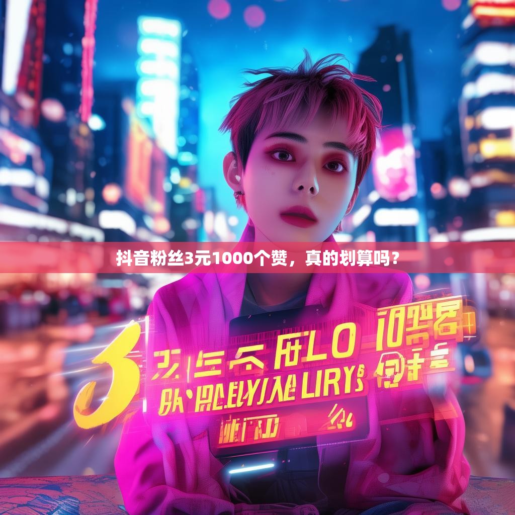 抖音粉丝3元1000个赞,真的划算吗? 抖音粉丝3元1000个赞,真的划算吗?
