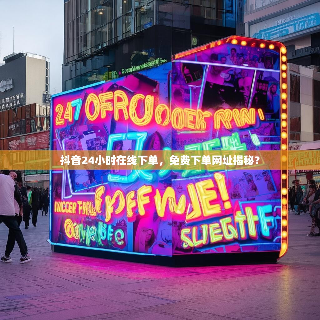 抖音24小时在线下单，免费下单网址揭秘？