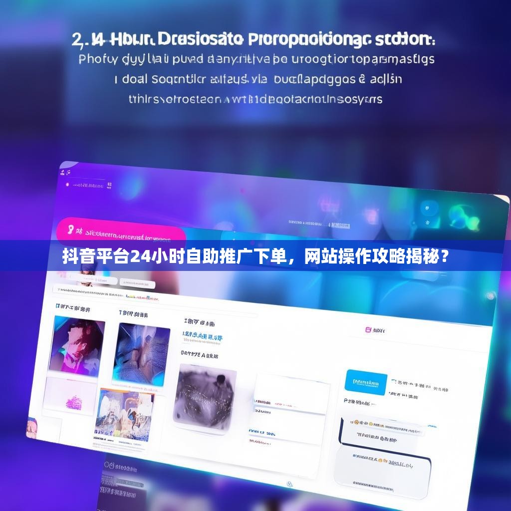 抖音平台24小时自助推广下单，网站操作攻略揭秘？
