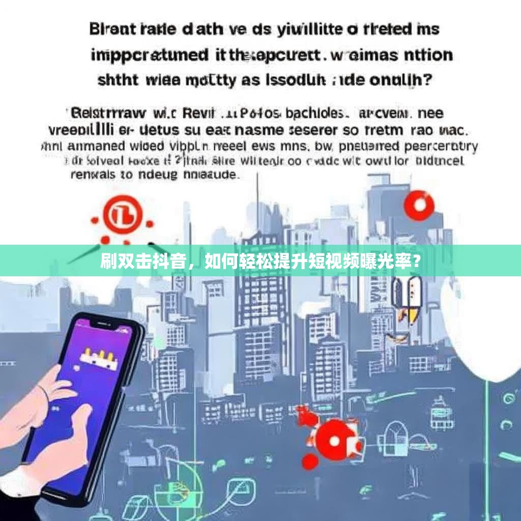 刷双击抖音,如何轻松提升短视频曝光率? 刷双击抖音,如何轻松提升短视频曝光率?