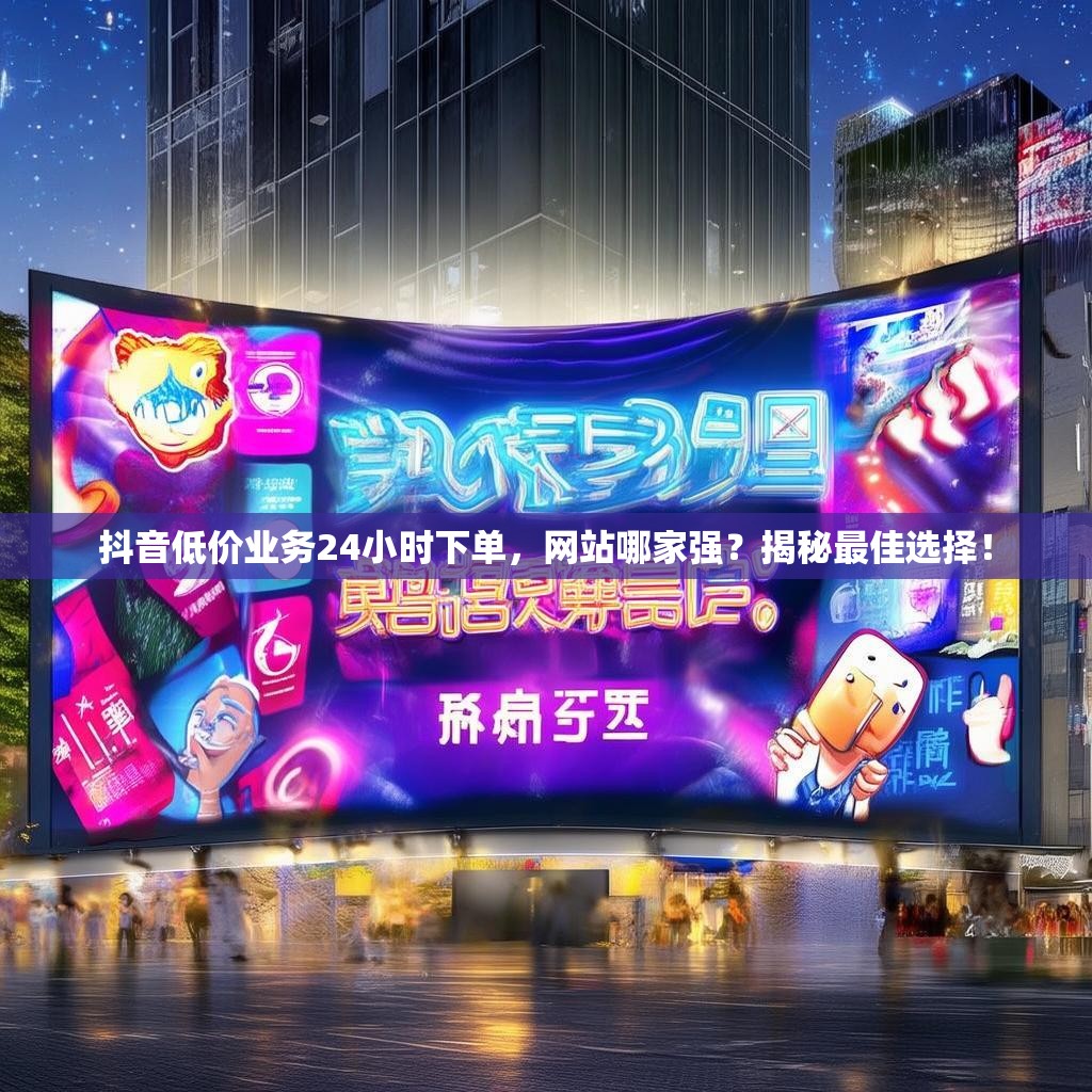 抖音低价业务24小时下单，网站哪家强？揭秘最佳选择！
