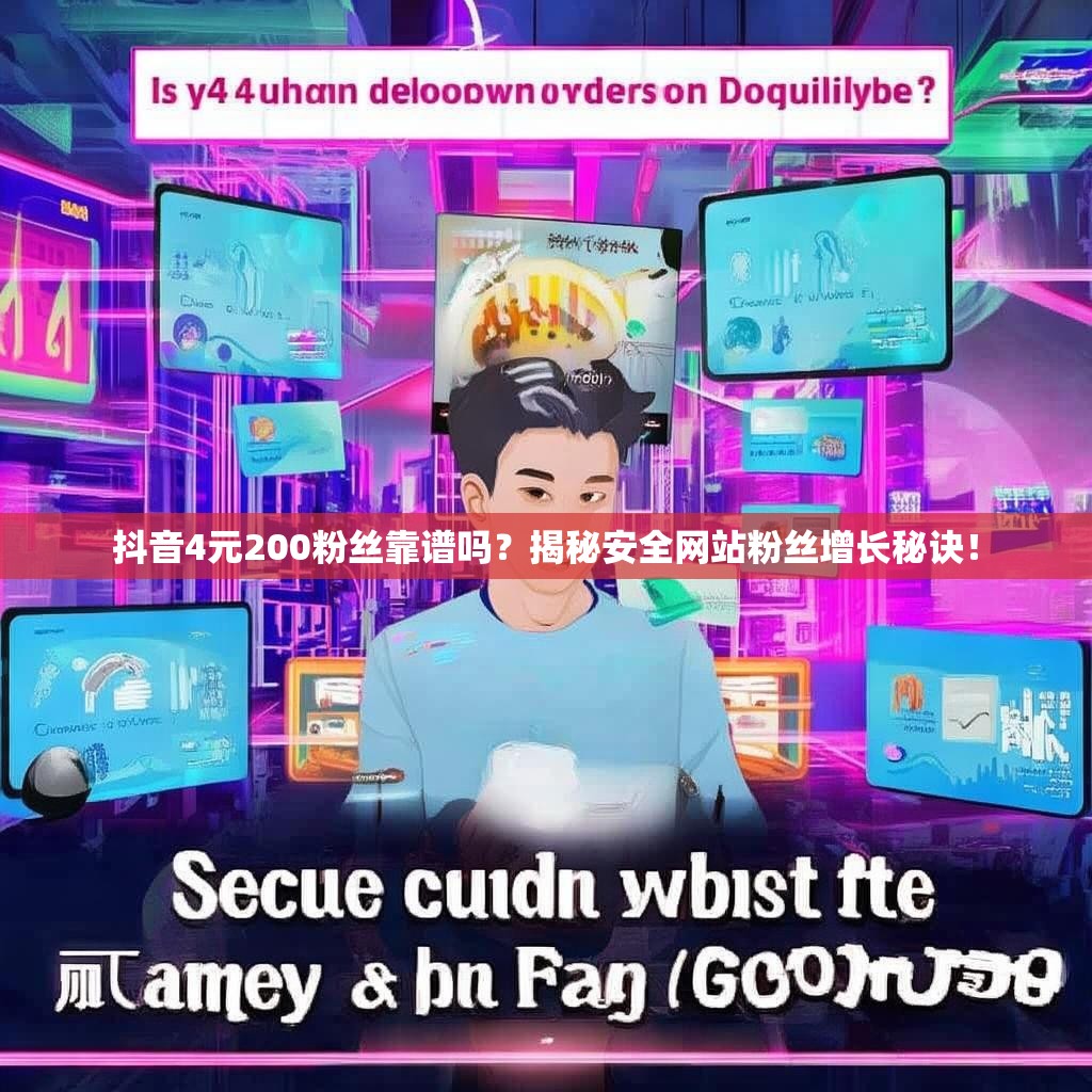 抖音4元200粉丝靠谱吗？揭秘安全网站粉丝增长秘诀！