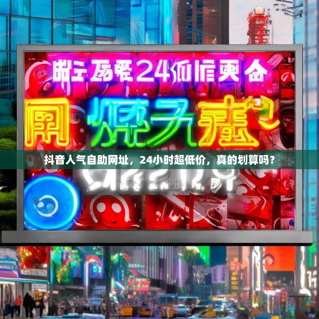 抖音人气自助网址，24小时超低价，真的划算吗？