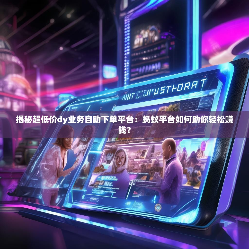 揭秘超低价dy业务自助下单平台：蚂蚁平台如何助你轻松赚钱？