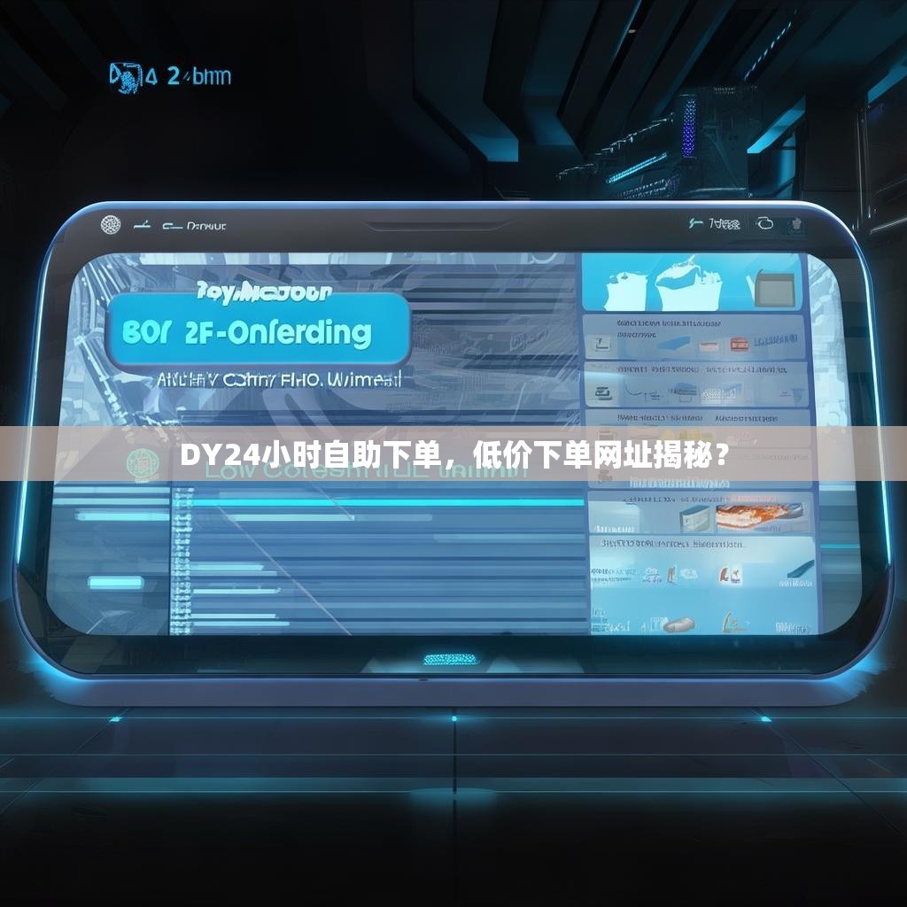 DY24小时自助下单，低价下单网址揭秘？