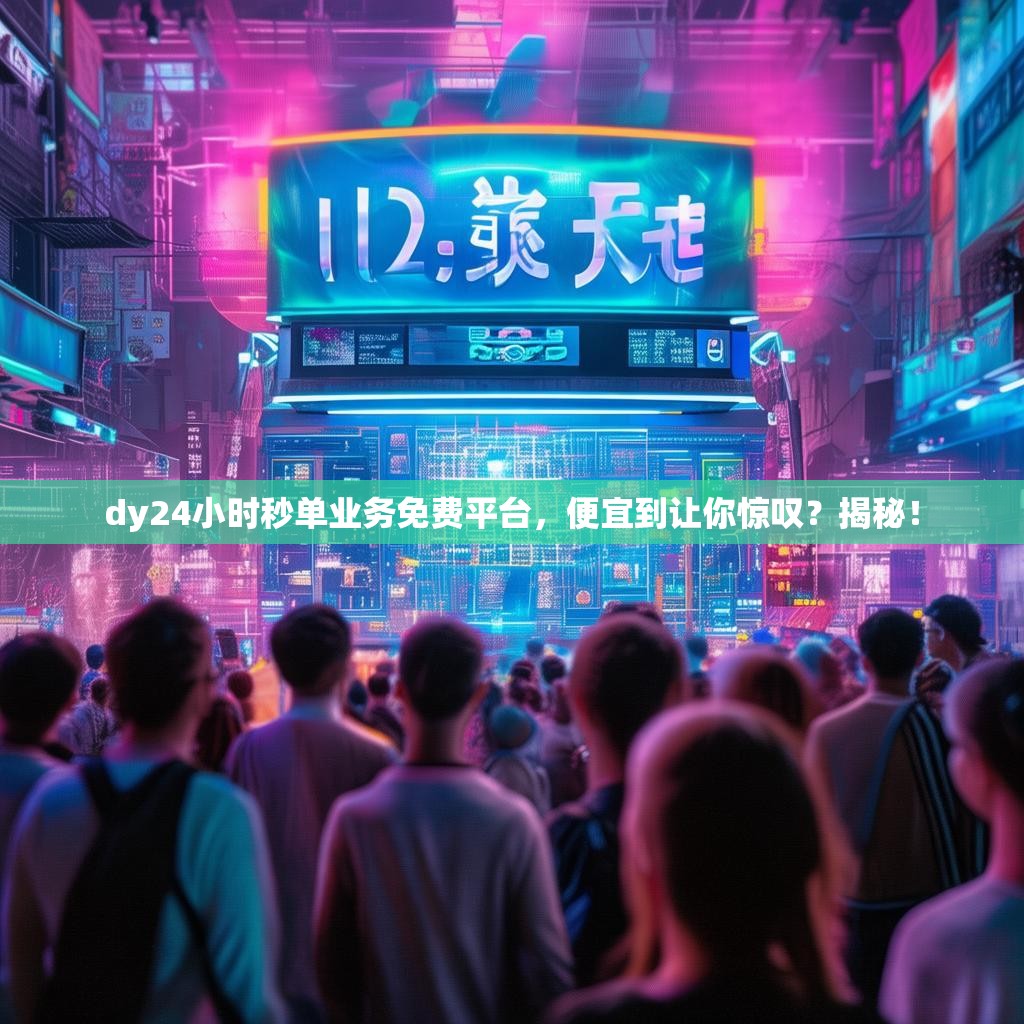 dy24小时秒单业务免费平台，便宜到让你惊叹？揭秘！