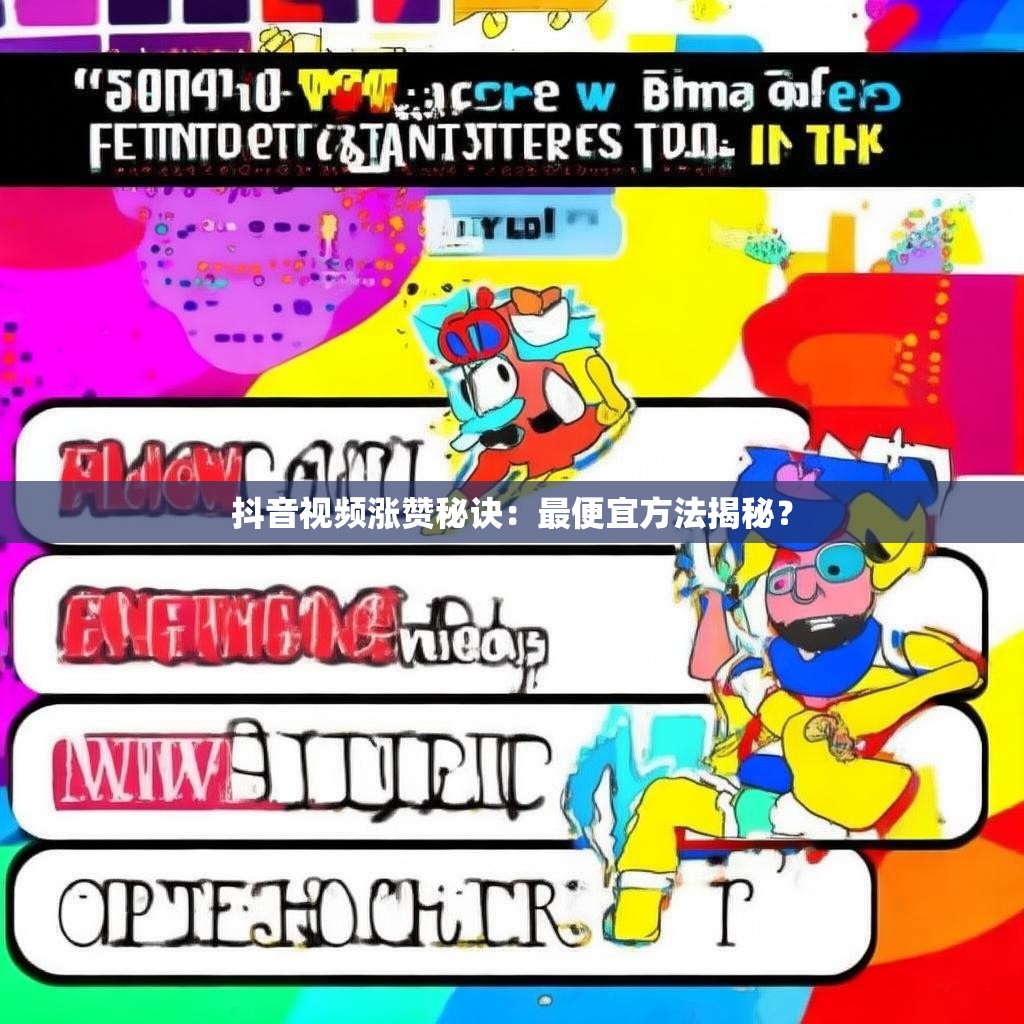 抖音视频涨赞秘诀：最便宜方法揭秘？