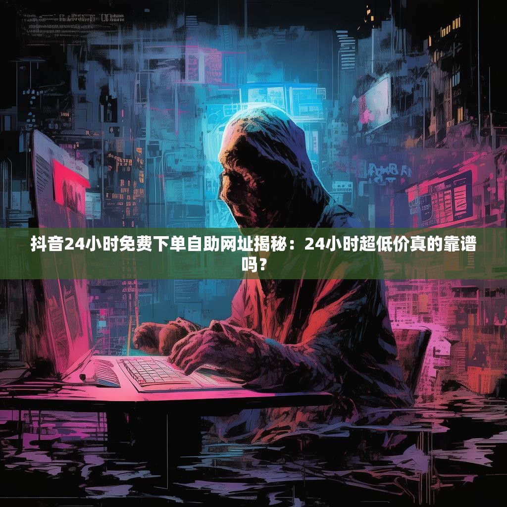 抖音24小时免费下单自助网址揭秘：24小时超低价真的靠谱吗？