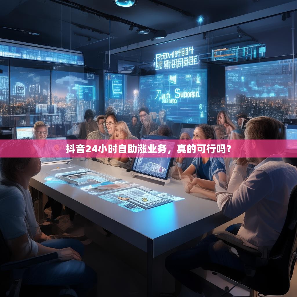 抖音24小时自助涨业务，真的可行吗？