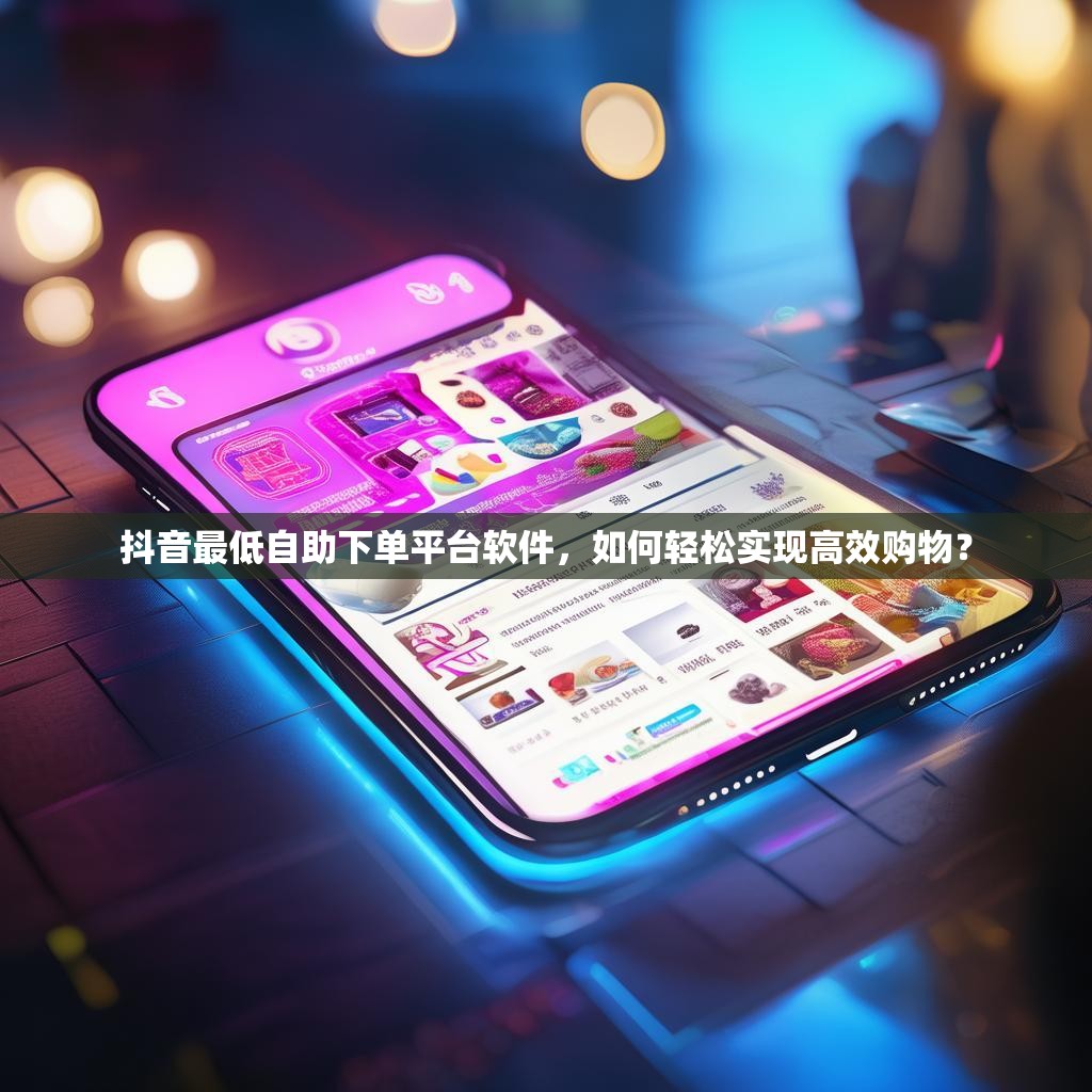 抖音最低自助下单平台软件，如何轻松实现高效购物？