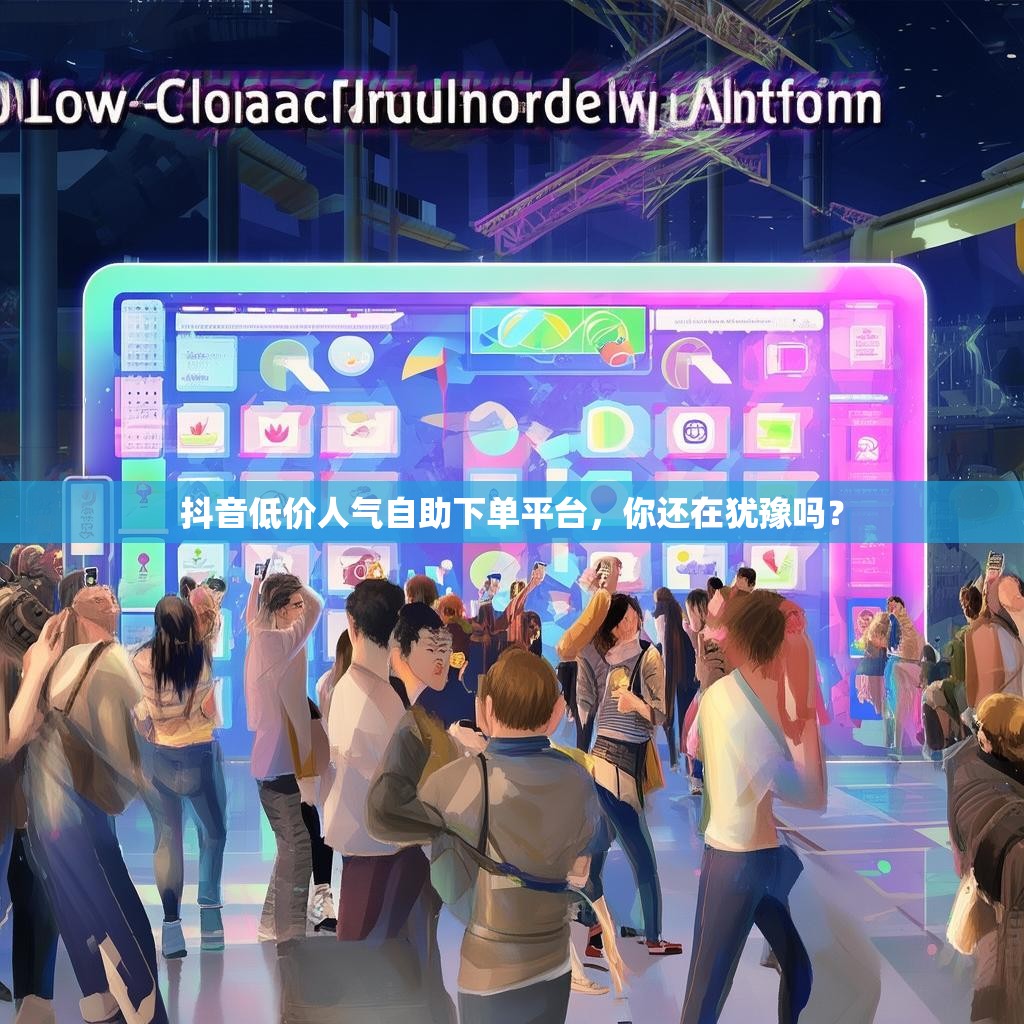 抖音低价人气自助下单平台，你还在犹豫吗？