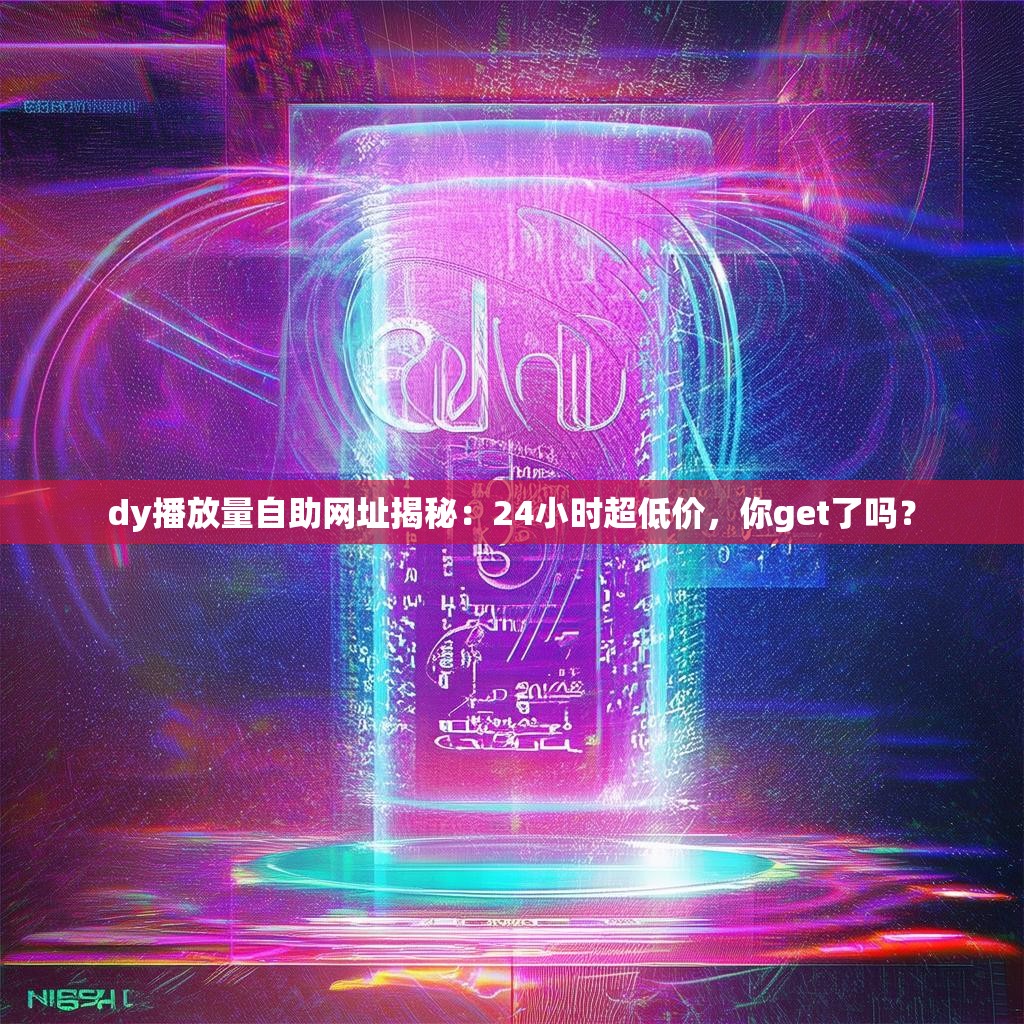 dy播放量自助网址揭秘：24小时超低价，你get了吗？