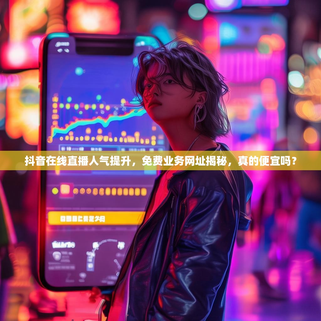抖音在线直播人气提升，免费业务网址揭秘，真的便宜吗？