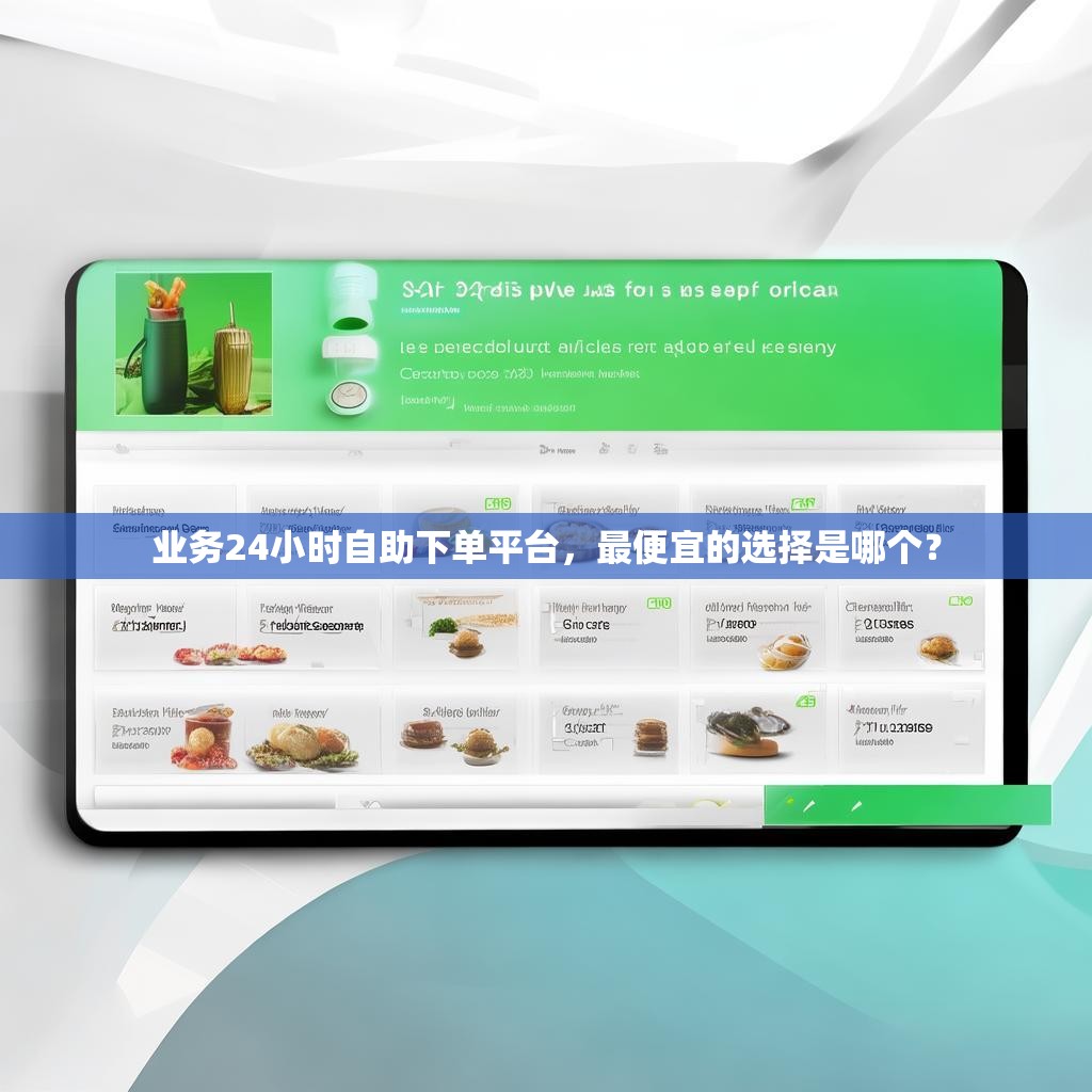 业务24小时自助下单平台，最便宜的选择是哪个？