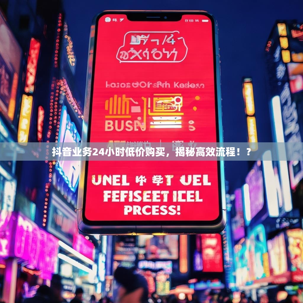 抖音业务24小时低价购买，揭秘高效流程！？