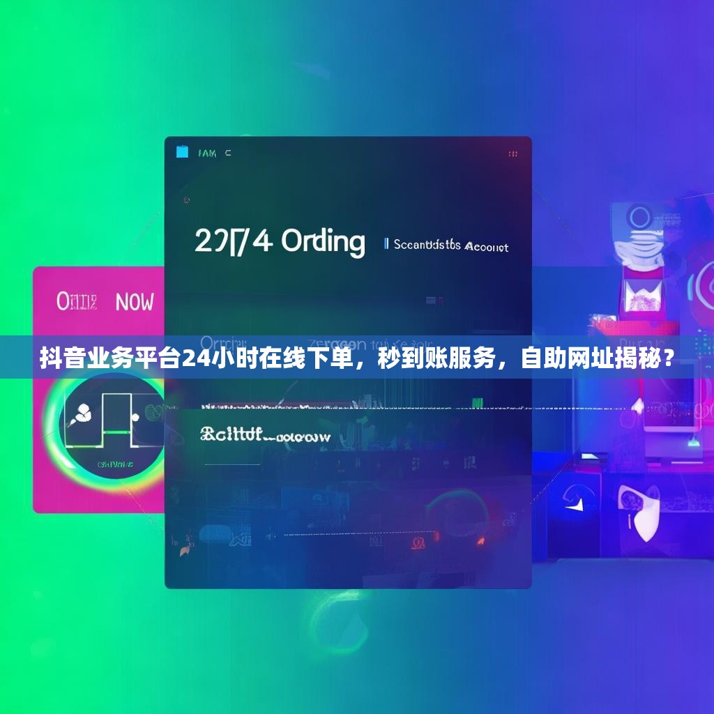 抖音业务平台24小时在线下单，秒到账服务，自助网址揭秘？