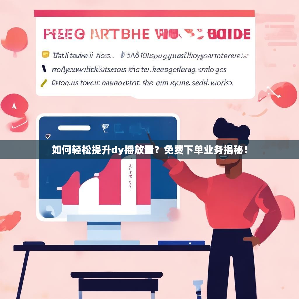 如何轻松提升dy播放量？免费下单业务揭秘！