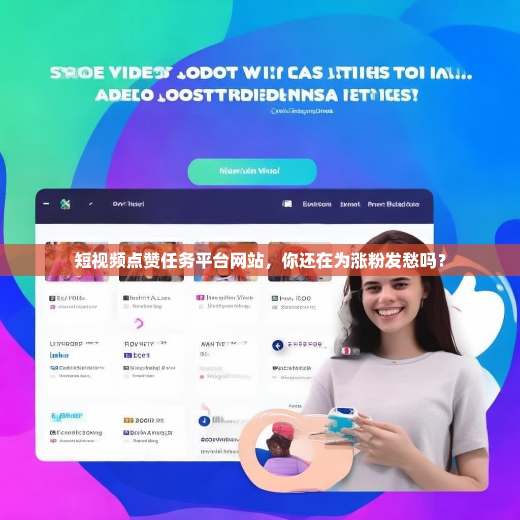 短视频点赞任务平台网站，你还在为涨粉发愁吗？