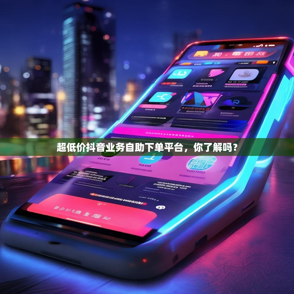 超低价抖音业务自助下单平台，你了解吗？