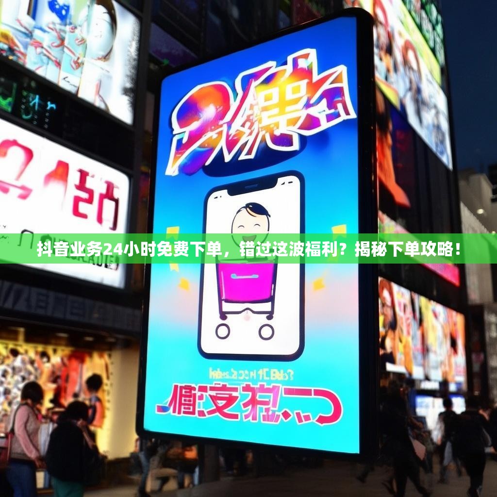 抖音业务24小时免费下单，错过这波福利？揭秘下单攻略！