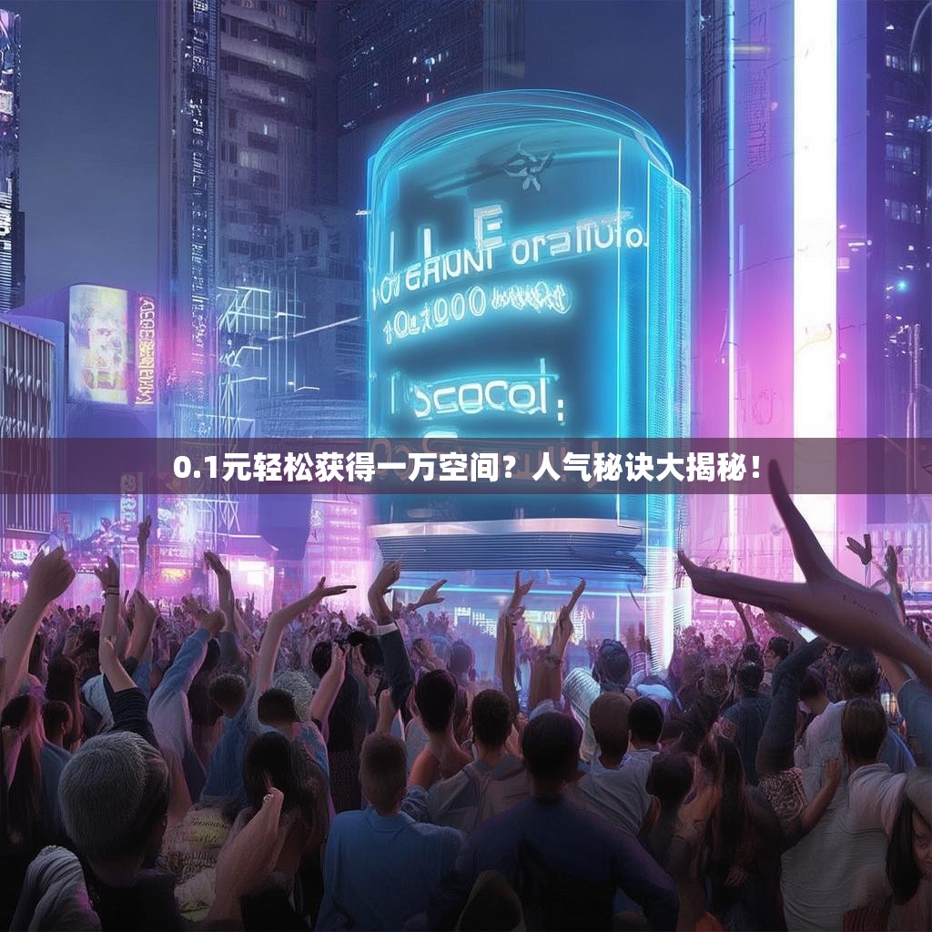 0.1元轻松获得一万空间？人气秘诀大揭秘！