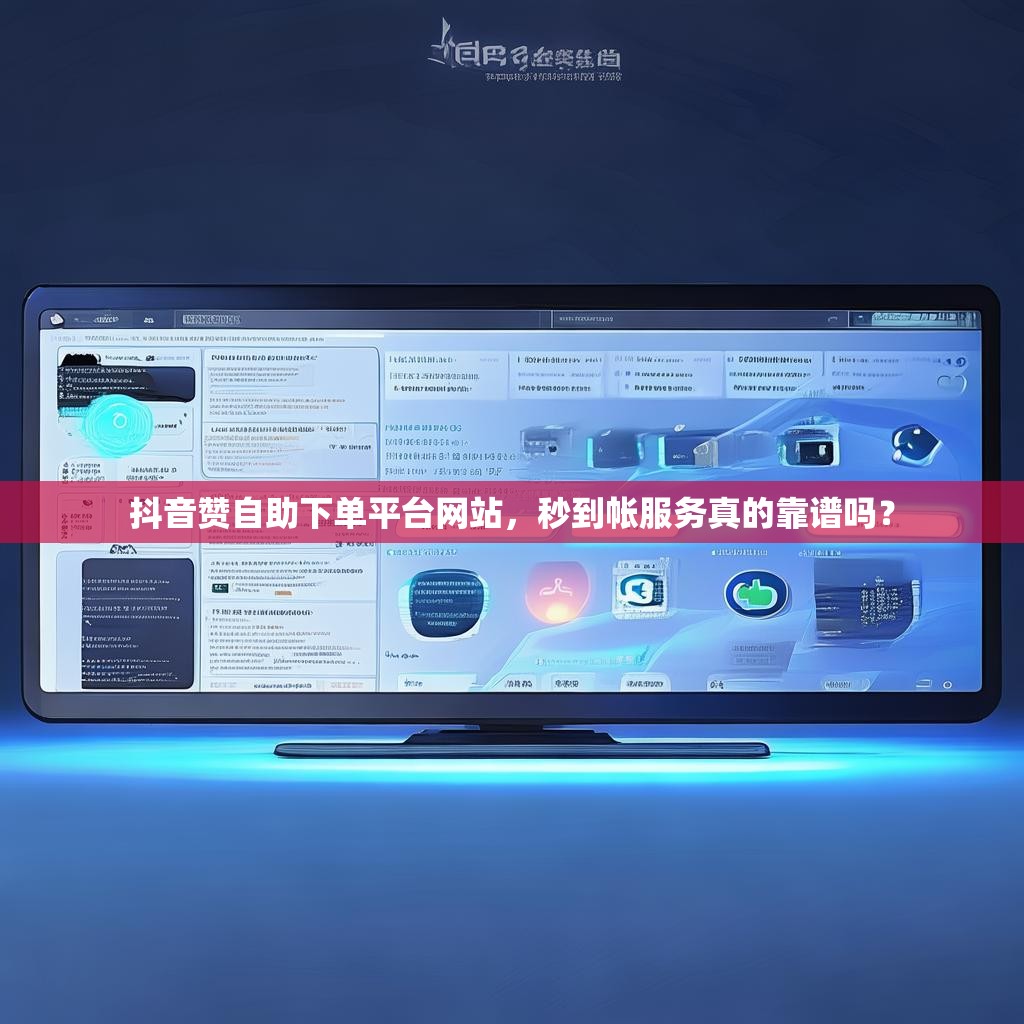 抖音赞自助下单平台网站，秒到帐服务真的靠谱吗？