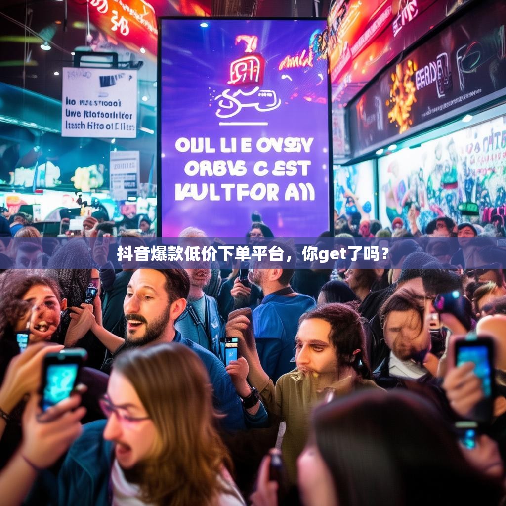 抖音爆款低价下单平台，你get了吗？