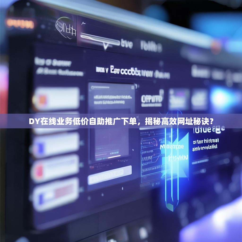 DY在线业务低价自助推广下单，揭秘高效网址秘诀？