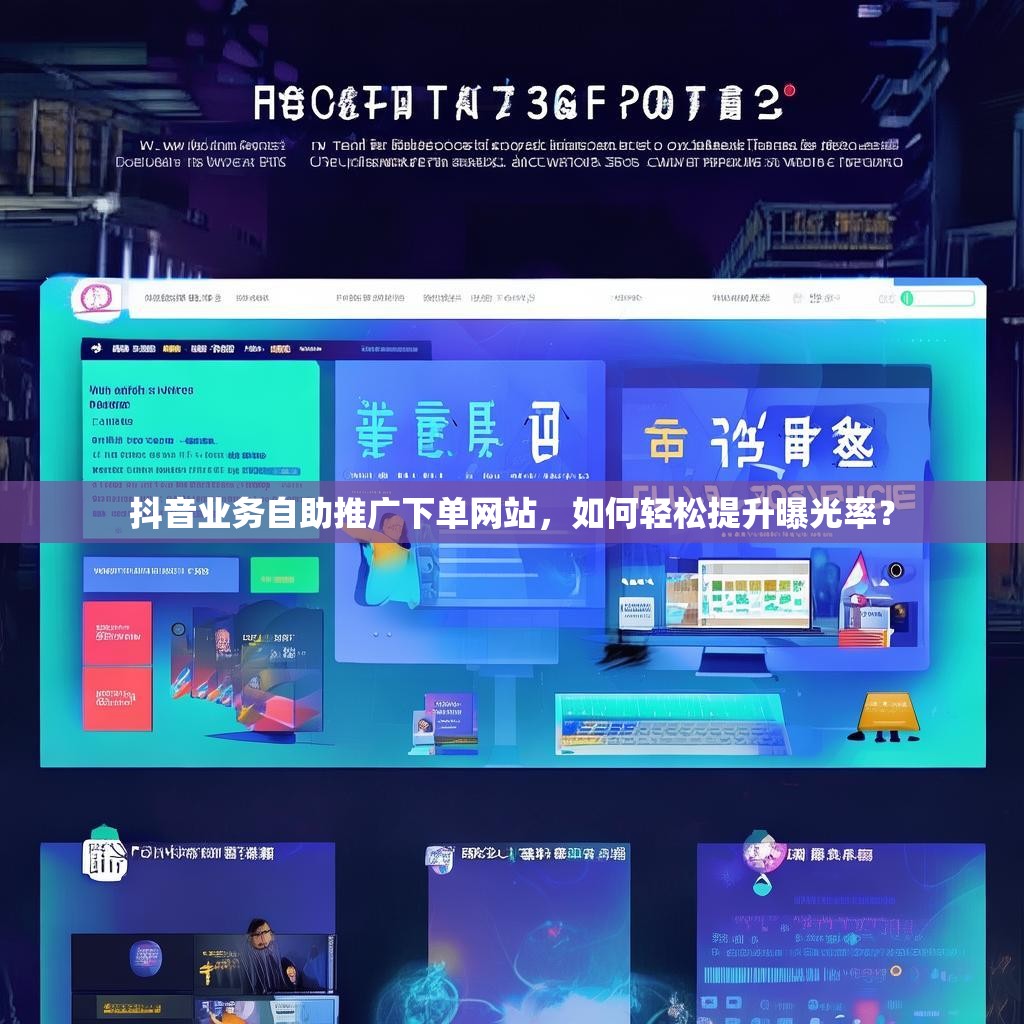抖音业务自助推广下单网站，如何轻松提升曝光率？