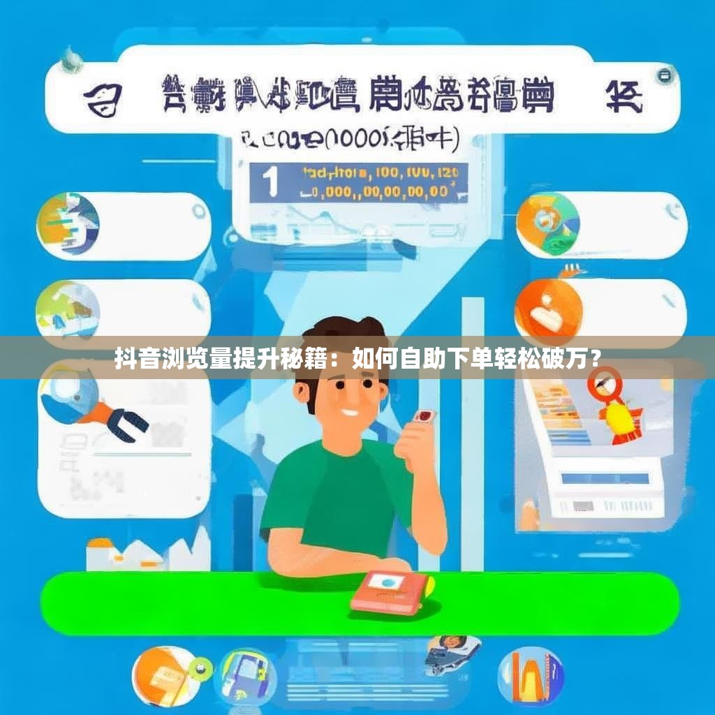 抖音浏览量提升秘籍：如何自助下单轻松破万？