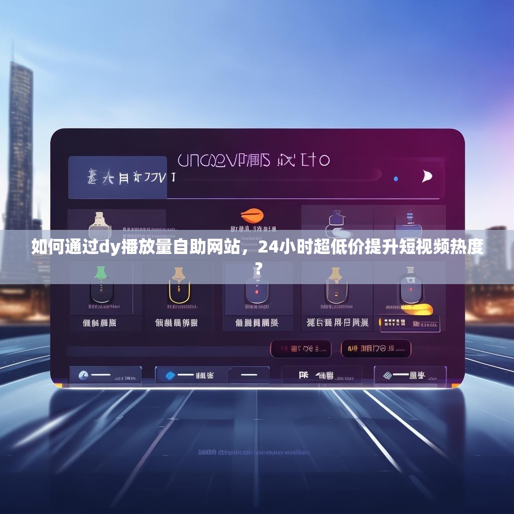 如何通过dy播放量自助网站，24小时超低价提升短视频热度？