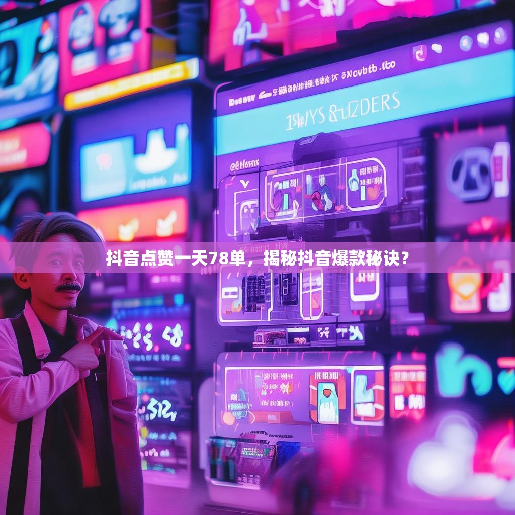 抖音点赞一天78单，揭秘抖音爆款秘诀？