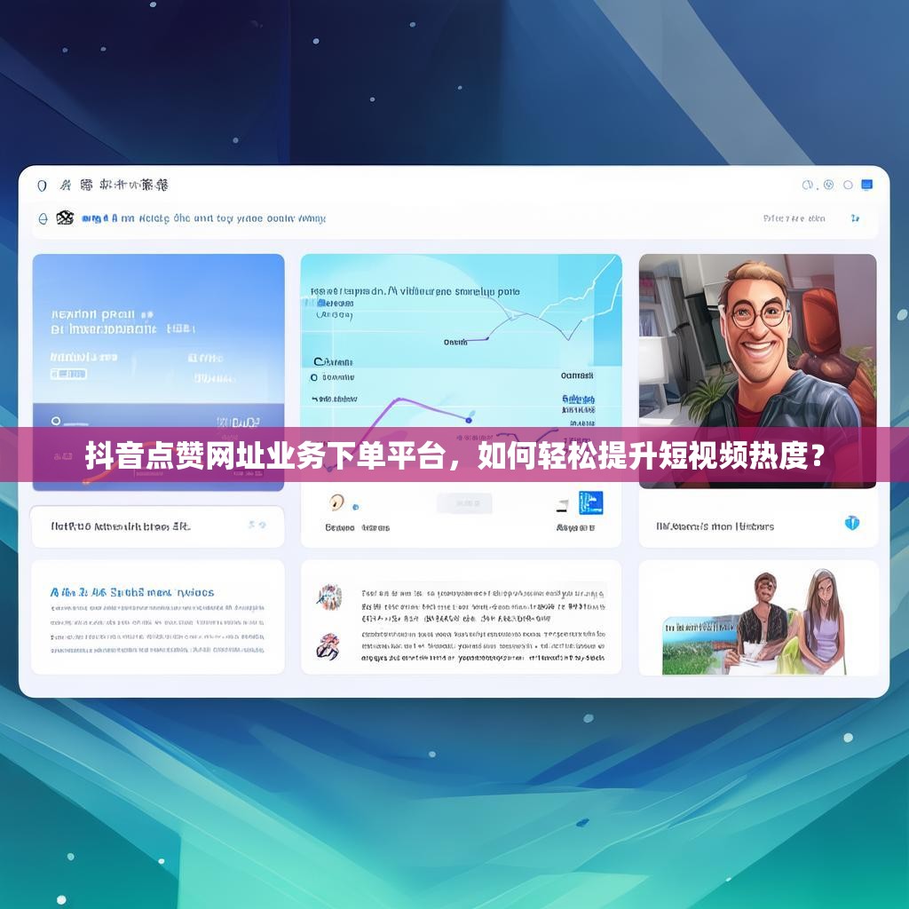 抖音点赞网址业务下单平台，如何轻松提升短视频热度？