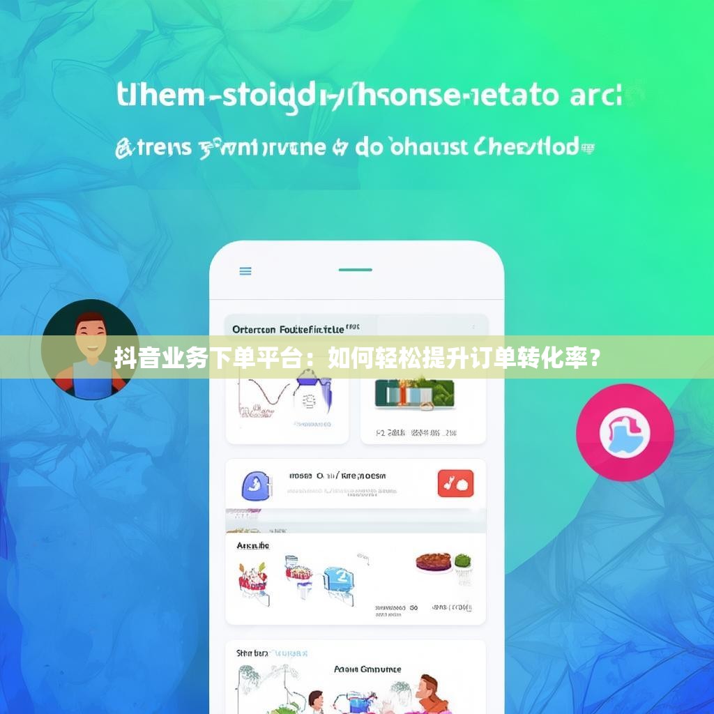 抖音业务下单平台：如何轻松提升订单转化率？