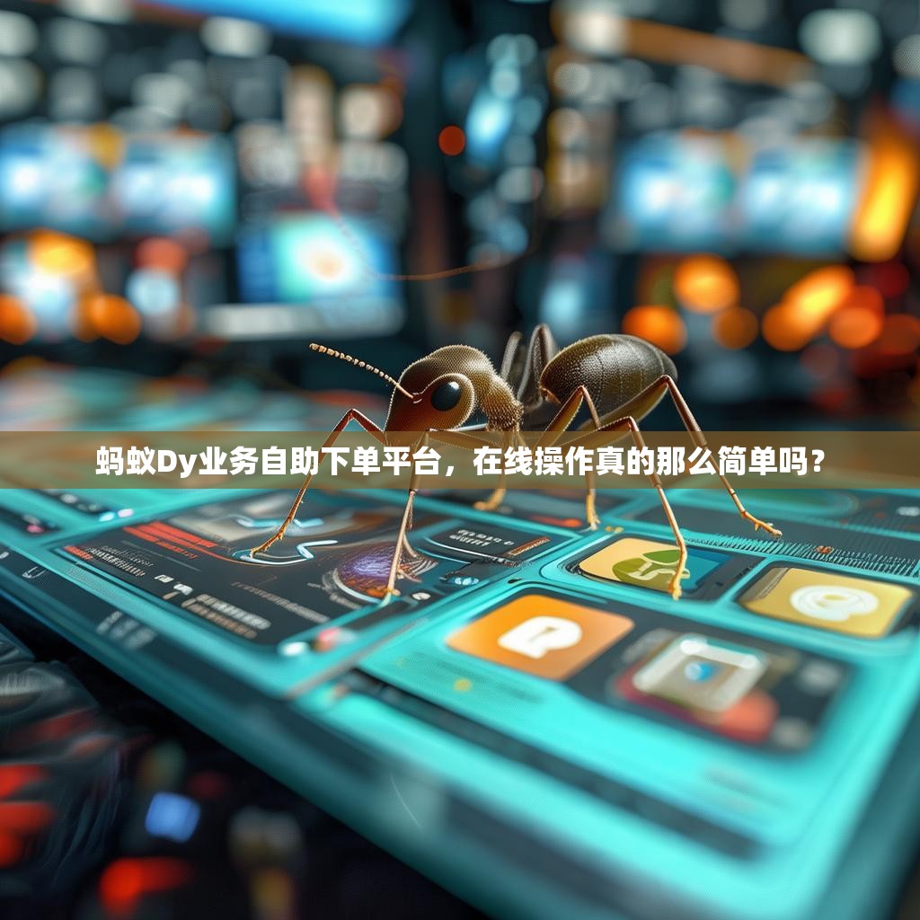 蚂蚁Dy业务自助下单平台，在线操作真的那么简单吗？