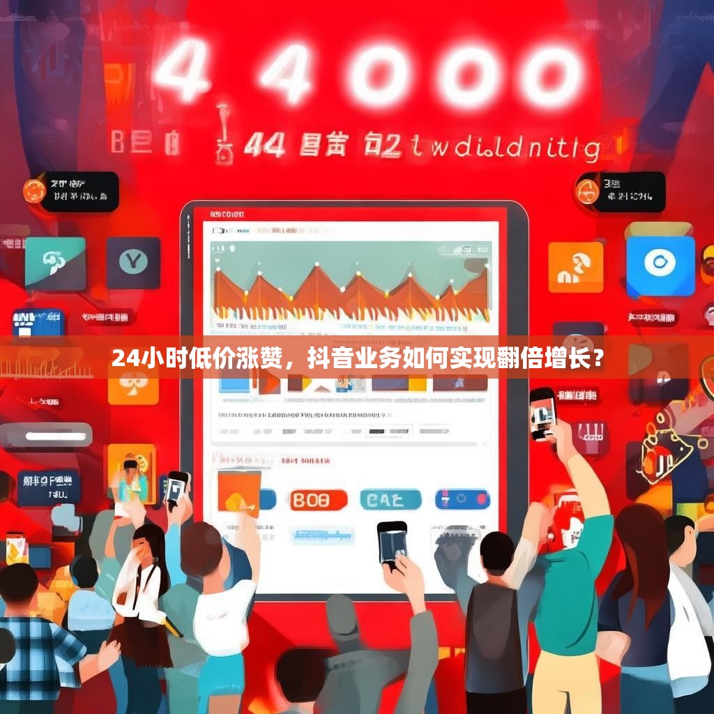 24小时低价涨赞，抖音业务如何实现翻倍增长？